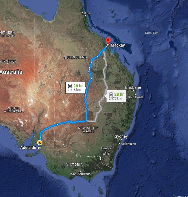 Adelaide to Mackay Backloading Removalists