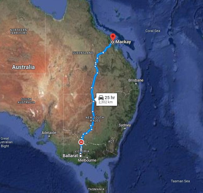Ballarat to Mackay Backloading Removalists