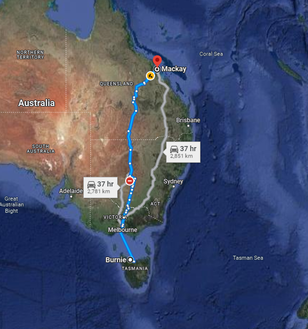 Burnie to Mackay Backloading Removalists