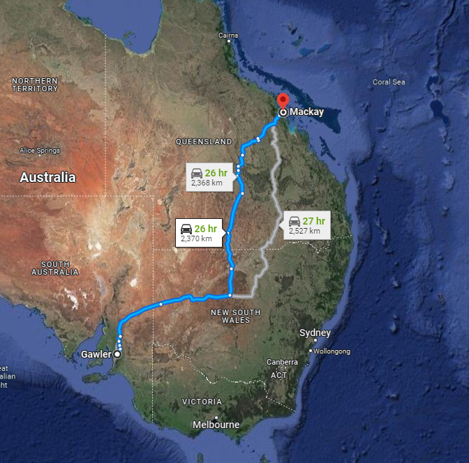 Gawler to Mackay Backloading Removalists