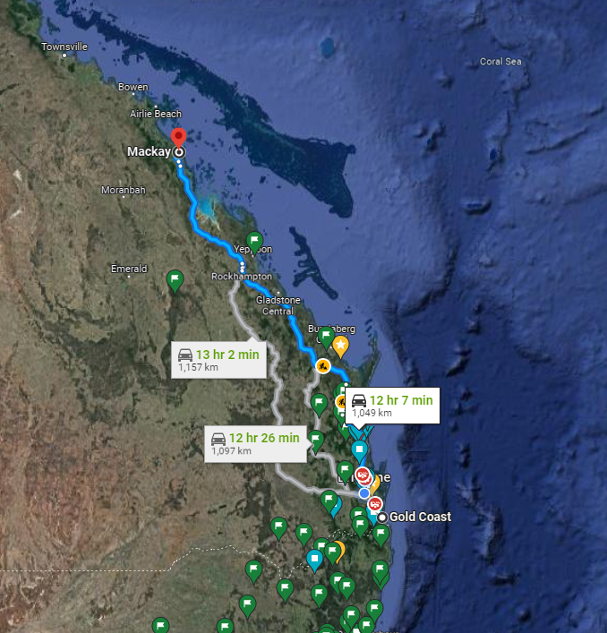 Gold Coast to Mackay Backloading Removalists