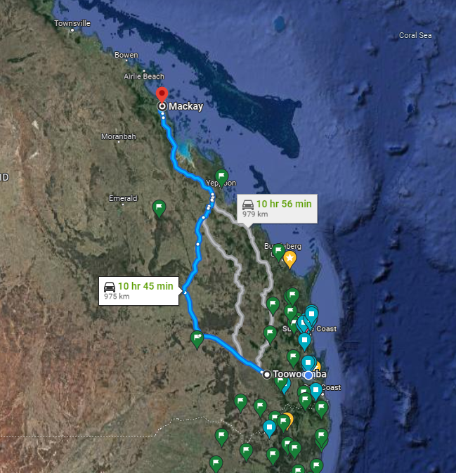 Toowoomba to Mackay Backloading Removalists