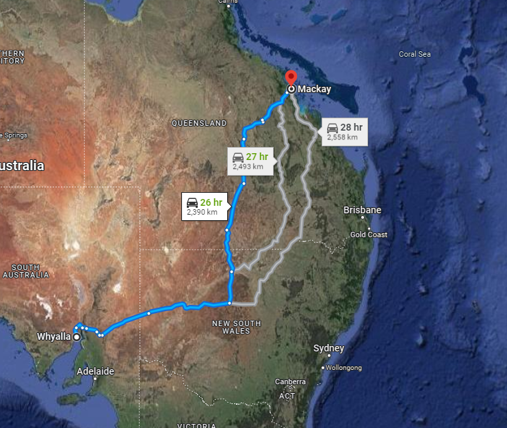 Whyalla to Mackay Backloading Removalists